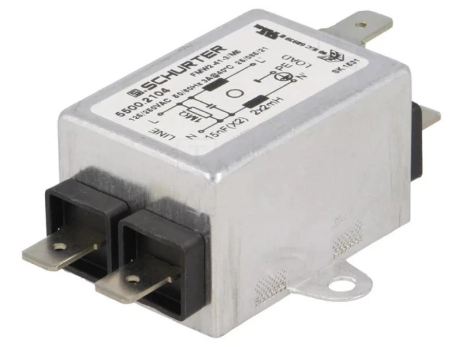 Filtr przeciwzakłóceniowy 250VAC 15nF2mH 5500.2104