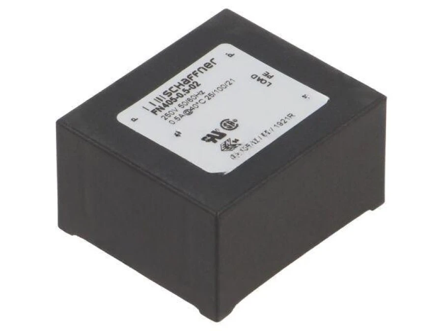 Filtr przeciwzakłóceniowy jednofazowy 250VAC Cx: 15nF THT FN405‑0.5‑02