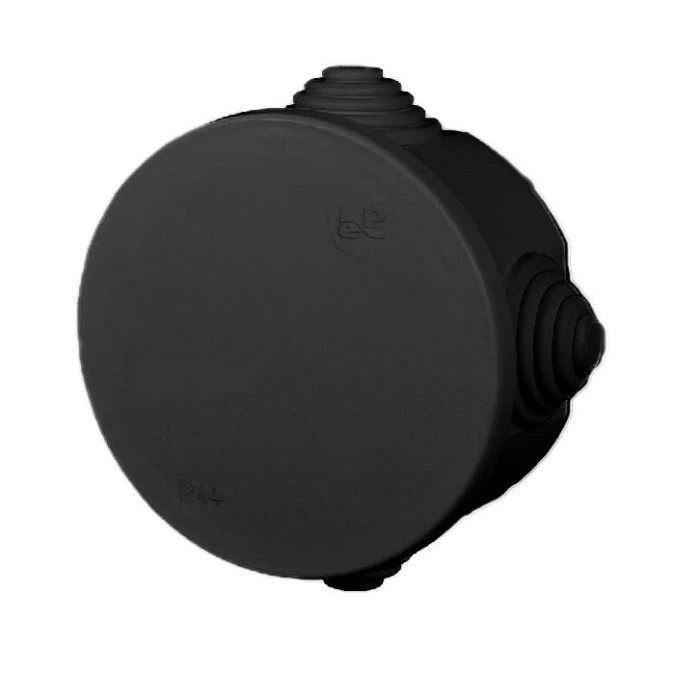 FAST‑BOX Puszka hermetyczna n/t okrągła 65x35mm IP55 czarna 0240‑09