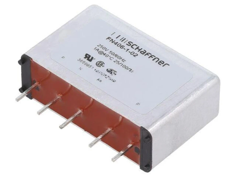 Filtr przeciwzakłóceniowy jednofazowy 250VAC Cx: 100nF 1M FN406‑1‑02