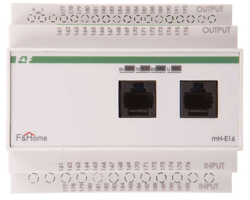 FHome Moduł 16 wejść + wejść urządzeń silnikowych 24V DC mH‑E16 LEVEL 2