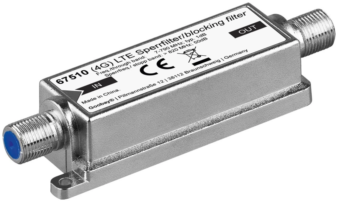 Filtr LTE/4G zewnętrzny F ‑ F 67510