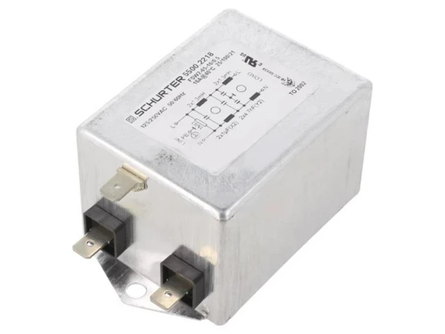 Filtr przeciwzakłóceniowy 250VAC Cx: 1uF Cy 5500.2218