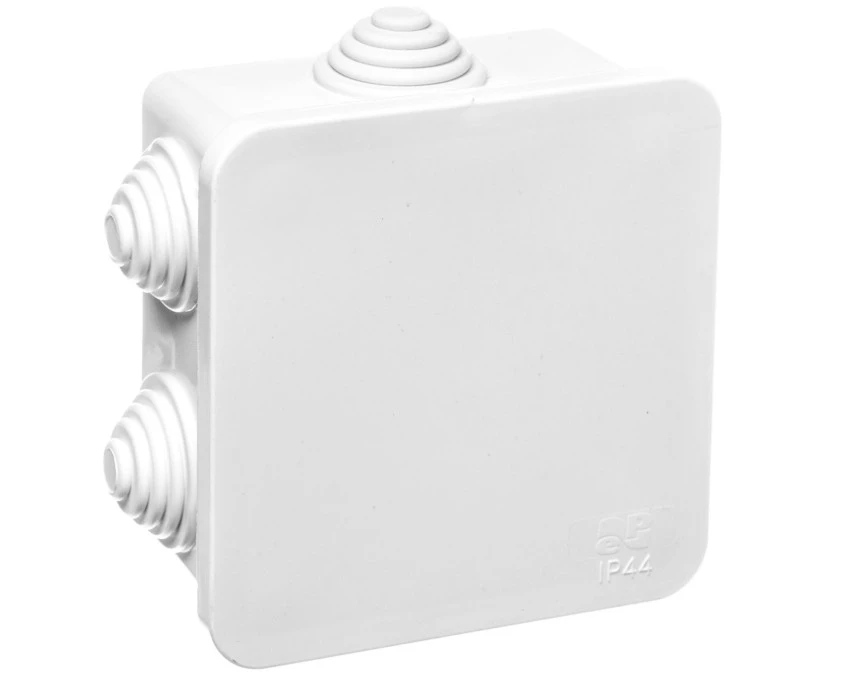 FAST‑BOX Puszka hermetyczna n/t 76x76x40mm pusta IP55 biała 0242‑10