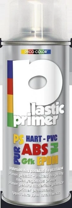Farba podkład do plastiku bezbarwny spray 400ml PLASTIC PRIMER