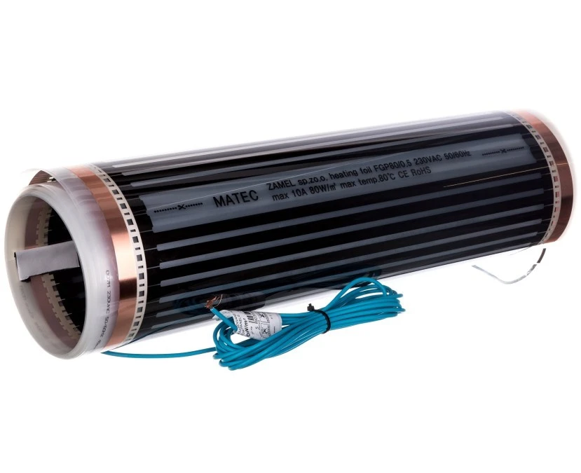 Folia grzejna pod panele 3,5m2 (0,5x7m) 280W 230V AC FGP‑80/0,5×7 MTC10000364