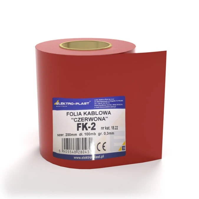FK‑2 Folia Kablowa CZERWONA (200×0,3‑100mb) 18.22