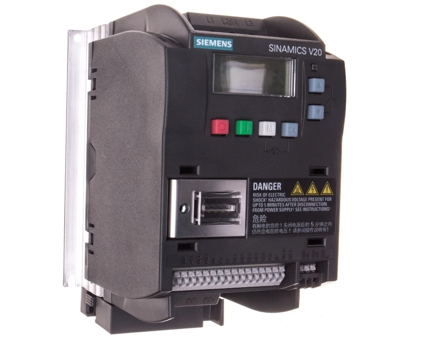 Falownik Uwe=400V, Uwy=3x400V/3,1A 1,1kW Sinamics V20 6SL3210‑5BE21‑1UV0