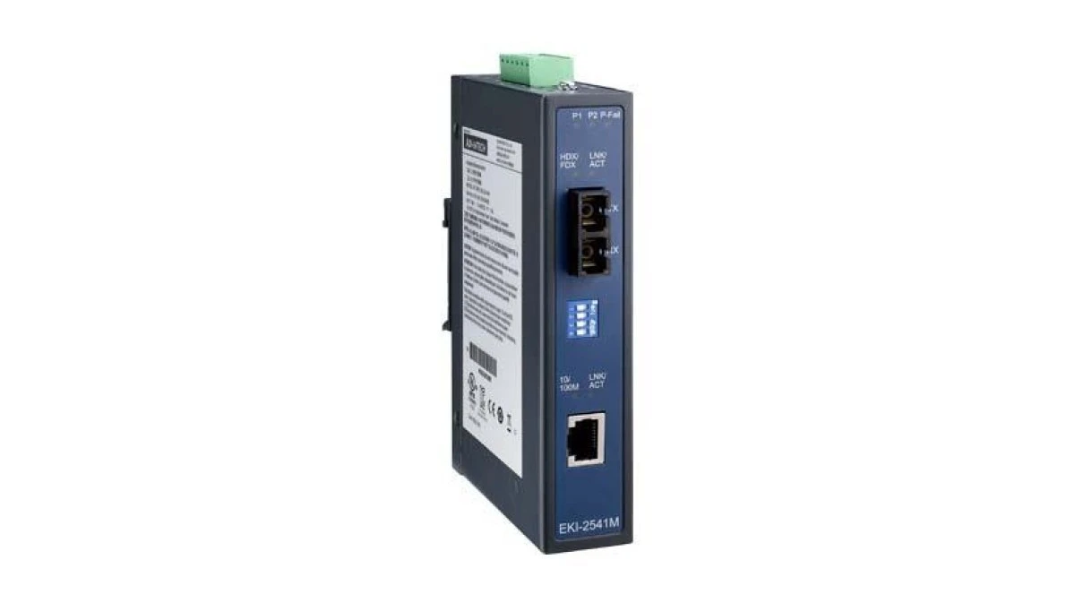 Fast Ethernet media konwerter 1TX RJ45+1FX wielomodowy SC EKI‑2541M‑BE