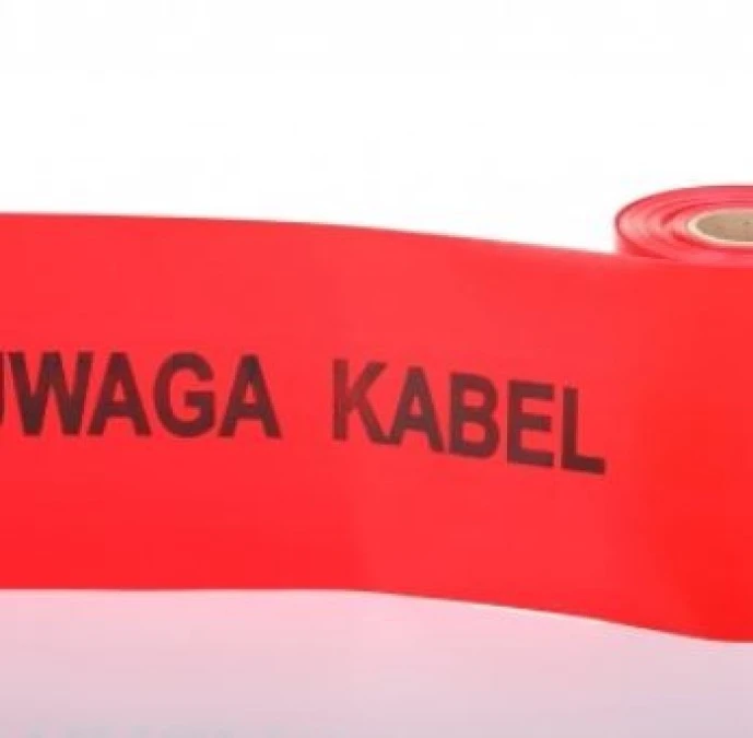 Folia kablowa czerwona z nadrukiem 20cm/0,3mm TO‑ENCn/30/20 /100m/