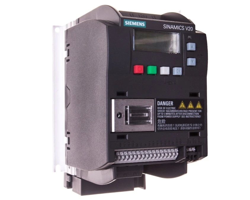 Falownik Uwe=400V, Uwy=3x400V/4,1A 1,5kW Sinamics V20 6SL3210‑5BE21‑5UV0