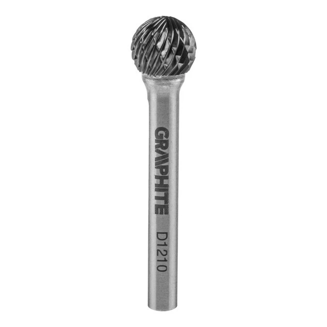 Frez do metalu HM typ D kulisty 12x10mm trzpień 6x45mm 55H362