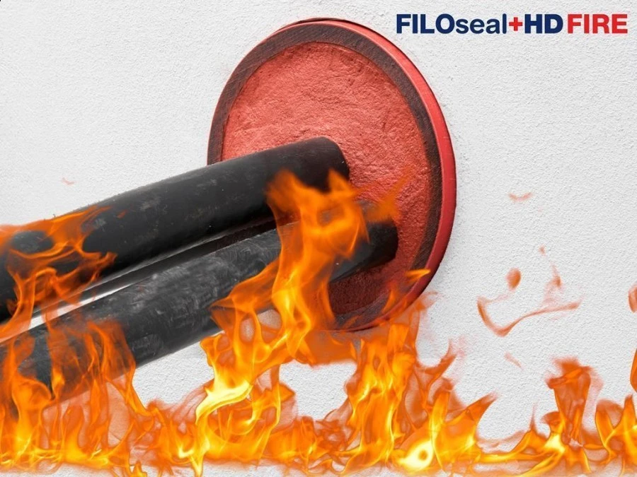 FiloSeal + HD 160 FIRE ‑ zestaw ogniochronny do uszczelniania przepustów śr. max 160mm