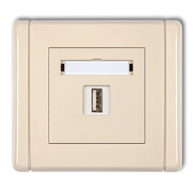 FLEXI Gniazdo pojedyncze USB‑AA 3.0 beżowy 1FGUSB‑5