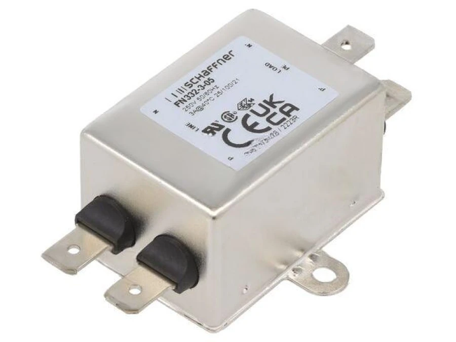 Filtr przeciwzakłóceniowy jednofazowy 250VAC Cx: 15nF 2mH FN332‑3‑05