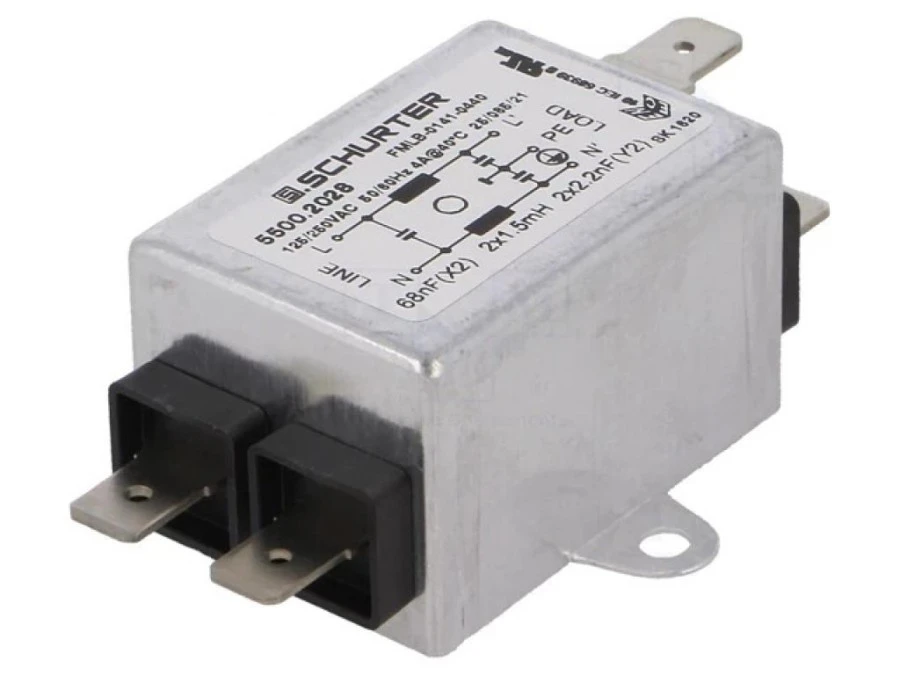 Filtr przeciwzakłóceniowy 250VAC Cx: 68nF Cy 5500.2028