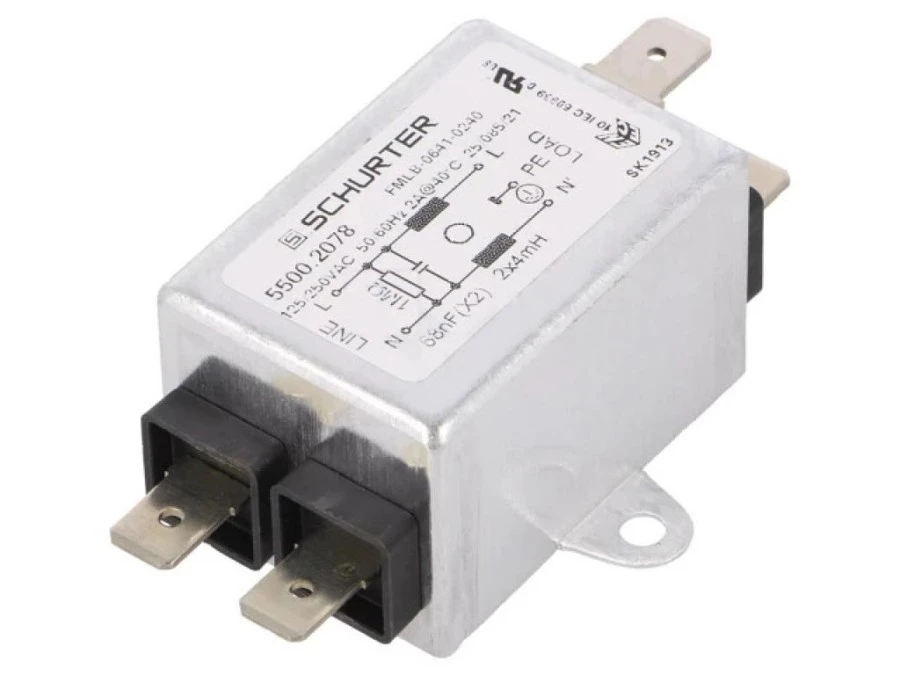 Filtr przeciwzakłóceniowy 250VAC 68nF 4mH 5500.2078