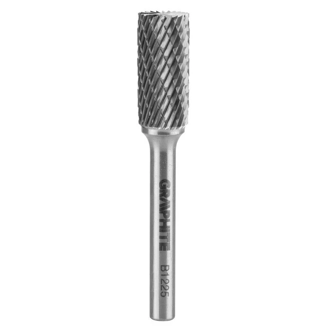Frez do metalu HM typ B walcowy z ostrzami na górze 12x25mm trzpień 6x45mm 55H358
