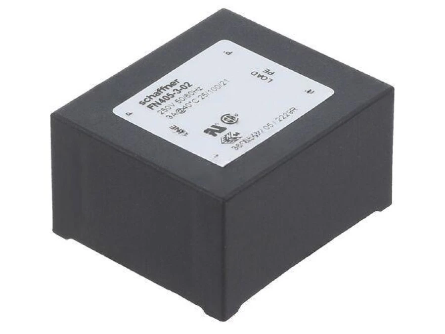 Filtr przeciwzakłóceniowy jednofazowy 250VAC Cx: 15nF THT FN405‑3‑02