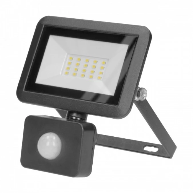 FARO S LED naświetlacz z PIR 20W, 1600lm, IP44, 4000K, aluminium + szkło,AD‑NL‑6253BLR4