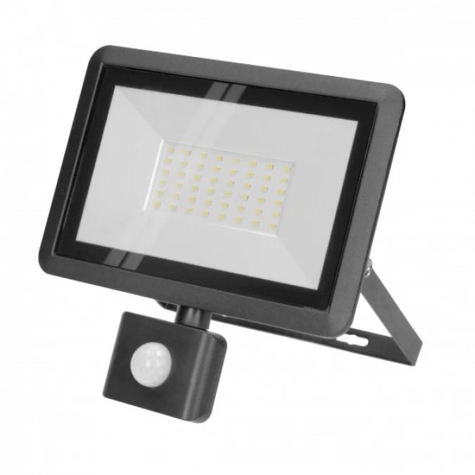 FARO S LED naświetlacz z PIR 50W, 4000lm, IP44, 4000K, aluminium + szkło,AD‑NL‑6255BLR4