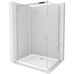 Kabina prysznicowa z brodzikiem Mexen rozsuwana Omega 140×100 transparent 495275 Kabina prysznicowa z brodzikiem Mexen rozsuwana Omega 140×100 transparent 495275