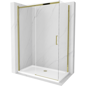 Kabina prysznicowa z brodzikiem Mexen rozsuwana Omega 140×70 transparent 495618 Kabina prysznicowa z brodzikiem Mexen rozsuwana Omega 140×70 transparent 495618