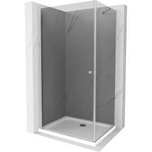 Kabina prysznicowa z brodzikiem Mexen uchylna Pretoria 100×70 grafit 496826 Kabina prysznicowa z brodzikiem Mexen uchylna Pretoria 100×70 grafit 496826