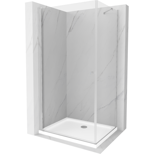 Kabina prysznicowa z brodzikiem Mexen uchylna Pretoria 100x80 transparent 495801