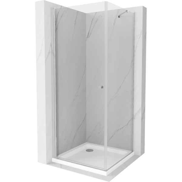 Kabina prysznicowa z brodzikiem Mexen uchylna Pretoria 90x90 transparent 496339