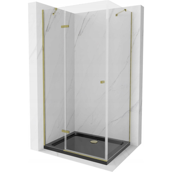Kabina prysznicowa z brodzikiem Mexen uchylna Roma 120x80 transparent 507574