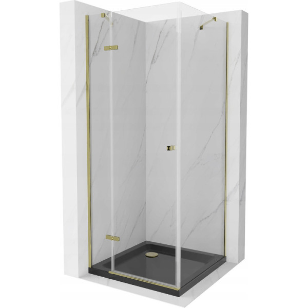 Kabina prysznicowa z brodzikiem Mexen uchylna Roma 80x80 transparent 507362