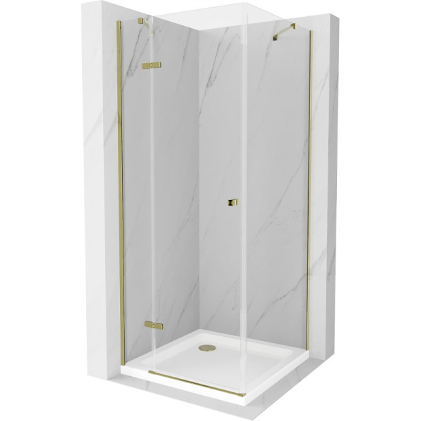 Kabina prysznicowa z brodzikiem Mexen uchylna Roma 80x80 transparent 507368