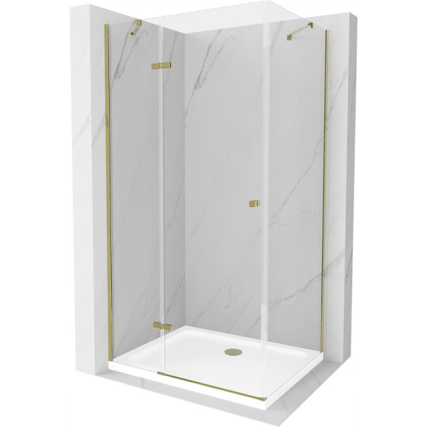 Kabina prysznicowa z brodzikiem Mexen uchylna Roma 90x100 transparent 507034