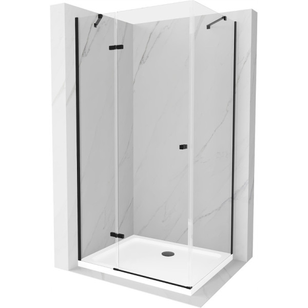 Kabina prysznicowa z brodzikiem Mexen uchylna Roma 90x110 transparent 507380