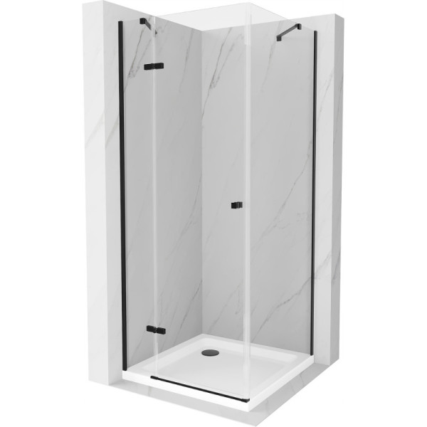 Kabina prysznicowa z brodzikiem Mexen uchylna Roma 90x90 transparent 507206