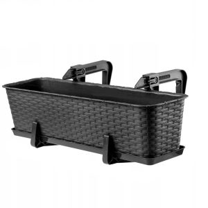 Kadax 3x Skrzynka Balkonowa 60cm Uchwyty Antracyt 108428 Kadax 3x Skrzynka Balkonowa 60cm Uchwyty Antracyt 108428