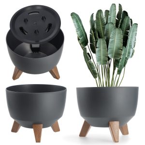 Kadax Doniczka Donica 24cm Wkład Osłonka Antracyt 121322 Kadax Doniczka Donica 24cm Wkład Osłonka Antracyt 121322