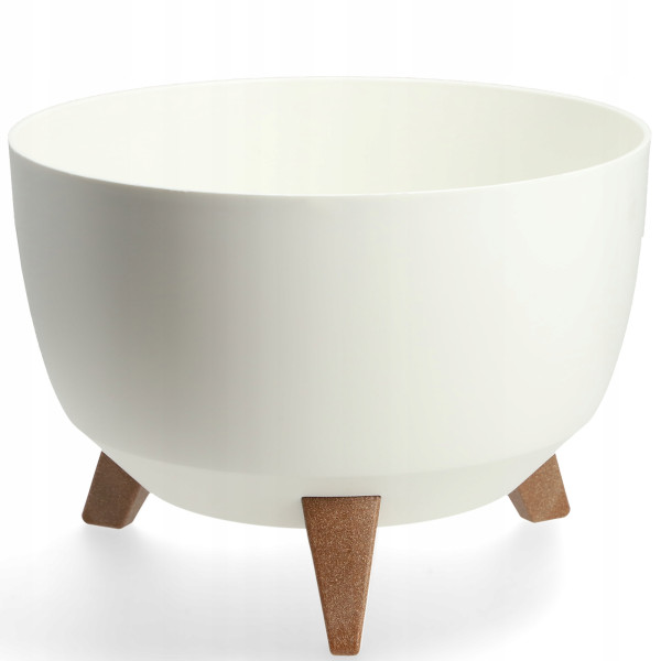 Kadax Doniczka Donica 33cm Wkład Osłonka Biała 121238