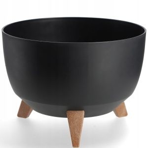 Kadax Doniczka Donica 33cm Wkład Osłonka Czarna 121167 Kadax Doniczka Donica 33cm Wkład Osłonka Czarna 121167