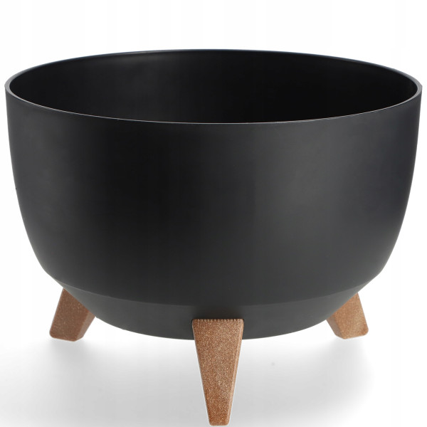 Kadax Doniczka Donica 33cm Wkład Osłonka Czarna 121167