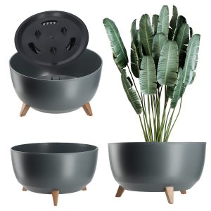 Kadax Doniczka Donica 47cm Wkład Osłonka Antracyt 121273 Kadax Doniczka Donica 47cm Wkład Osłonka Antracyt 121273