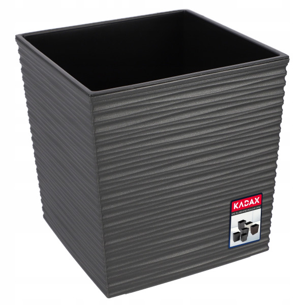 Kadax Doniczka Donica Osłonka z Wkładem Szary 40cm 114680