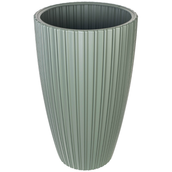 KADAX Doniczka Na Kwiaty 30cm Z Wkładem Kwietnik Zielona 567073