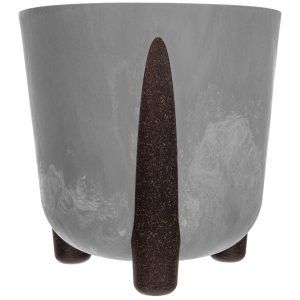 KADAX Doniczka Na Kwiaty Nóżki + Wkład Kwietnik 18cm Szara 567069 KADAX Doniczka Na Kwiaty Nóżki + Wkład Kwietnik 18cm Szara 567069