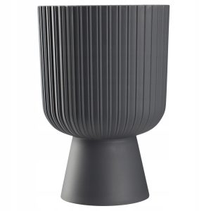 Kadax Doniczka Osłonka Plastikowa Gazon 14cm Szara 121280 Kadax Doniczka Osłonka Plastikowa Gazon 14cm Szara 121280