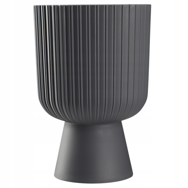 Kadax Doniczka Osłonka Plastikowa Gazon 14cm Szara 121280
