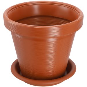 KADAX Doniczka + Podstawka Dłuto Ceglasta 46x40cm 375359 KADAX Doniczka + Podstawka Dłuto Ceglasta 46x40cm 375359