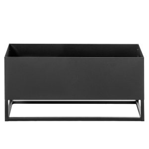 KADAX Kwietnik szeroki z doniczką 60x30cm, stalowy, czarny 375676 KADAX Kwietnik szeroki z doniczką 60x30cm, stalowy, czarny 375676
