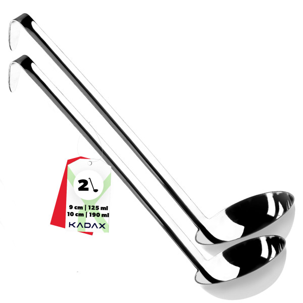 Kadax Łyżka Chochla Nabierka Do Zupy Zestaw 9+10cm 109595